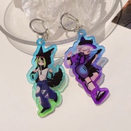 Game Genshin Impact Cyno Tighnari Pendant Acrylic Keychain Keyring Collection Cosplay Gifts