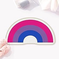 Allenjoy 31.4" x 16.7" Rainbow Joy Bathroom Rugs Color Arc Mat Bathmat Rug Non Slip Washable