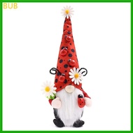 BUB Summer Ladybug Gnomes Plush Decoration Spring Gnomes Scandinavian Tomtes Gnomes