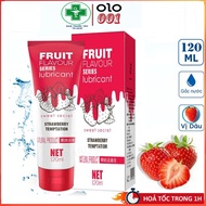 OLO FRUIT Lubricant Gel Strawberry Flavor - Water Based Massage Gel Lubricant - 120ml Bottle