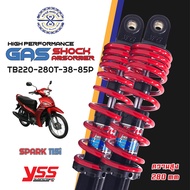 โช๊ค YSS แท้ Spark115i /Finn รุ่น Dtg-Plus สำหรับมีให้เลือก 2 สี ยาว 280 มม. โช๊คหลัง spark115i โช๊ค