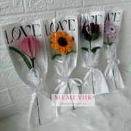 Mini Bouquet Dawai Bulu Handmade ( Bulu Gebu )