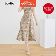 B131-2-Floral lace spaghetti strap dress-DRB131P1D738  B131-2-Sundress Tali Bunga-DRB131P1D738B131-2