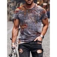 Summer Irregular Pattern Sports Breathable Clothing Large Size t-Shirt Men's t-Shirt 3d Printed Short-Sleeved Shirt 110-6XL