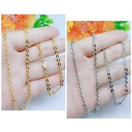 Titanium Nori Glass Necklace Chain silver Light Anti-Rust and Anti-Fade, Uk 0.5mm,0,6mm,0,8mm