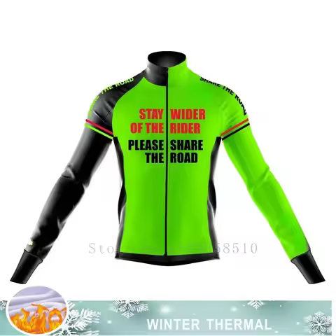 MEN Winter Thermal Fleece 0-15°Cycling Jersey Men MTB Bicycle Clothing Long Sleeve Warm Road Tops Bi