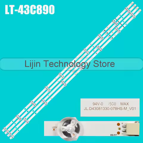 10 set LED For LT43C890 TX-43FX550E TX-43FX550B TX43FX551B TX43FX555B TX43FX555E TX43GS350E JL.D430A