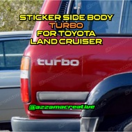 Toyota Land Cruiser VX Turbo Sticker - 80