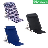 [Kloware] Lifting Bed Backrest Sit up Back Rest Foldable Multi Function Bed Chair with Pillow for Dormitory Outdoor Camping