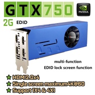 SRhonyra GT730 GTX750 GTX750 Ti 4 HDMI การ์ดกราฟิกหลายจอ การ์ดวิดีโอหลายจอ Splicing 2/4GB GDDR5