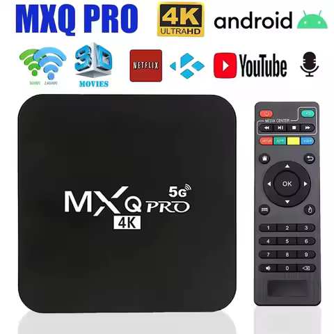 Global Version MXQ Pro 4K 5G Smart Tv Box Android 2.4/5G Dual-WIFI 3D Video Media Player Home Theate