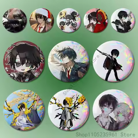 L-Limbus Yi Sang C-Company Custom Badges 75mm 44mm 25mm Brooch Backpack Hat Pins Accessories Toys Va