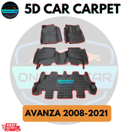 5D CAR CARPET KARPET KERETA TOYOTA VIOS 2019/VIOS 2023 /YARIS 2020/HILUX VIGO/HILUX REVO/CAMRY/AVANZ