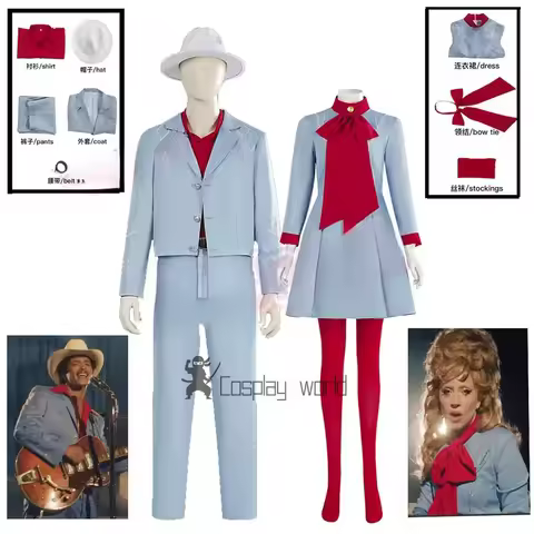 Anime Die With A Smile Lady Bruno Mars Cosplay Costume Gaga Blue Fancy Dress Halloween Party Outfit 