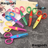 MAXGOODS 1/6PCS Lace Scissors, Comfortable Hand Wavy Pattern Art Safety Scissors, Minimalistic Stati