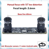 [W F S B] 72 Degree Camera Module OV9732 1MP 3.6mm Dual Camera Module Manual Focus for WinXP/7/8/10 