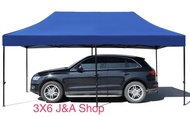 Retractable Tent Complete Set black post Waterproof  3x6m