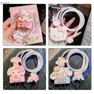 [XFD]  Sanrio Hello Kitty Charger Data Cable Protector Case Winder Kit For Apple 18W 20W Charger Ada