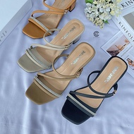 WAREHOUSE CLEARANCE HEELLS SANDALS EVELYNWanita 5CM HEEL SHOES CHERRY COLLECTIONWanita