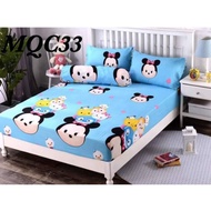 Tsum Tsum 4in1 Queen size fitted bedsheet (no blanket )