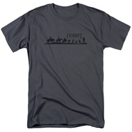 The Hobbit Marching T Shirt Mens Licensed Fantasy Movie Tee Charcoal