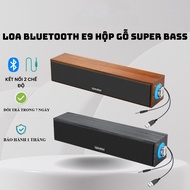 Loa bluetooth vi tính vỏ gỗ E09 cao cấp Loa máy tính để bàn nghe cực hay cho PC Laptop