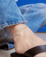 Julys - teddy bear anklet (สร้อยข้อเท้า)