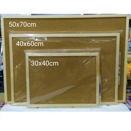 CORK BULLETIN BOARD Cork Board Wooden Frame With Push pin