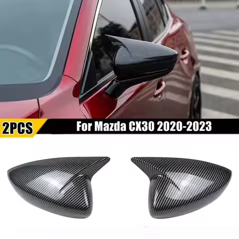 For Mazda CX30 CX-30 2020-2023 Rearview Mirror Cover Body Kit Accessories