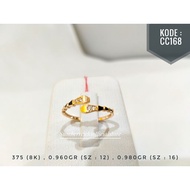 Xn7* Light weight weight under 1 gram 300 ring/ 375 ring/ 8k ring/ 6k simple gold light weight gold 