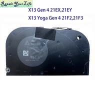 Notebook Cooler CPU Fan For Lenovo ThinkPad X13 Yoga Gen 4 21F2 21F3 21EX, 21EY Cooling Radiator Fan