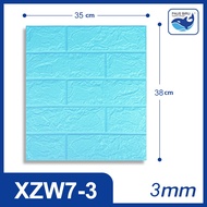 Paus Biru - Wallpaper Dinding FOAM Timbul 3D Bata CLASSIC BRICK 70 x 77 cm / Wallpaper Bata 3D