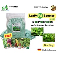 5kg Baja Sayur Daun NPK 20.10.10+3S Leafy (N) Booster Growth Fertilizer- Made in Germany