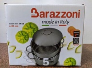 Barazzoni 18/10(316)義大利製不銹鋼雙層蒸煮湯鍋（原價：26600元）
