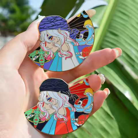 Medicine Seller Kusuriuri Pins Anime Ayakashi Mononoke Metal Badges Brooches for Bag Backpack Clothi
