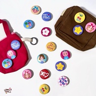 Winkle Buns Button Pin / Bag Button Pin / Pouch Button Pin / Bag Pin / Pin