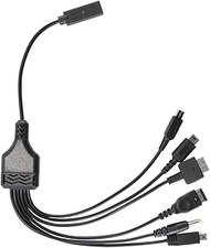 Type C 6 in 1 Charging Cable for Portable Consoles, Portable Charger for Multiple DS DS DS Lite DSi 