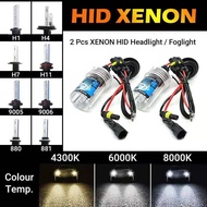 2PCS Car XENON HID Bulb Headlight Fog light H7 6000K