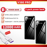 V380 Pro power bank 50000mah powerbank 30000mah original powerbank airport 10000mah-80000mah 2.1A 4U