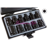 [Fashion Life] 11pc-4 Points Pneumatic Star Socket Set/Pneumatic E-Shaped Socket/Star E Socket/Conca