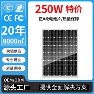 Ready Stock Special Offer 250W Solar Panel High-Power Photovoltaic Components Solar Power Station Of