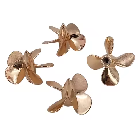 RC Boat Propeller 5-Blades 4-Blades M4 35mm Submerged RH LH Metal Prop DIY for RC Boat Scale Marine 