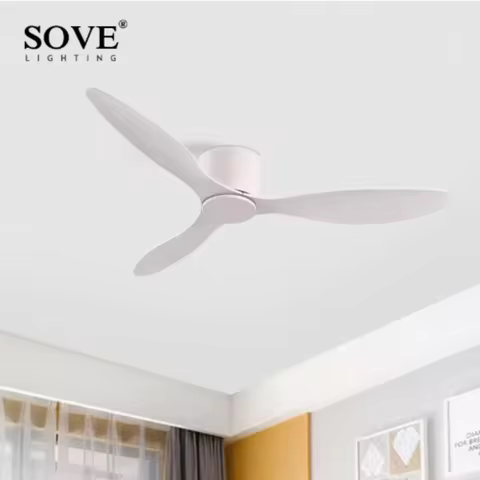 SOVE New Low Floor Modern BLDC Ceiling Fan with Remote Control Household Use Ventilation Fan Motor E