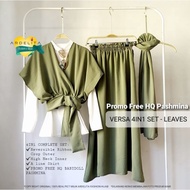 VERSA 4IN1 SET OOTD HIJAB ROK KOREAN OUTFIT BAJU CEWE BUMI EARTH TONE