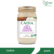 Cadia Organic Virgin & Unrefined Coconut Oil 414mL