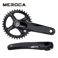 MEROCA XT Mountain Bike Crankset Aluminum Alloy Cranks 170 175MM 32T 34T 36T 38T 64/104BCD Crank Arm Mtb Hollowtech Connecting Rods Bike Accessories