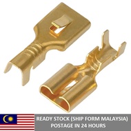 6.3MM Female Spade Crimp Terminal Brass Wire Connector