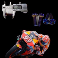 Y15ZR Y15 LC135 ( M8 SKRU ) FOOTREST BRACKET SCREW TITANIUM BLUE GOLD THAILAND