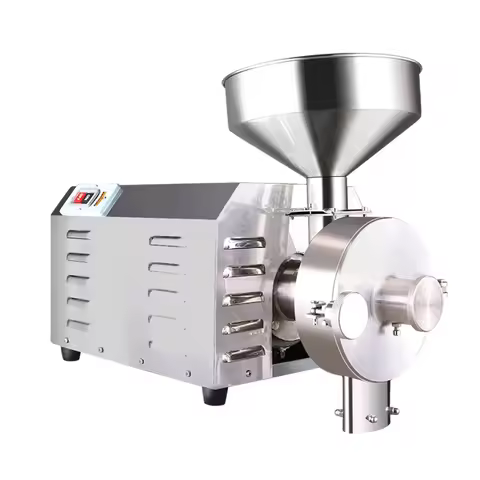 1.8KW Grains Mill Grinder Commercial Dry Grinding Electric Stainless Steel Powder Ultra-fine Grindin