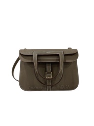全新Hermès Halzan 25 CC18 Etoupe 大象灰金扣